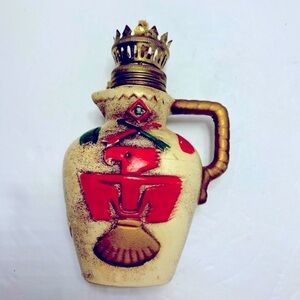 Vintage western/ southwestern red & tan style oil lamp - Thunderbird with arrows